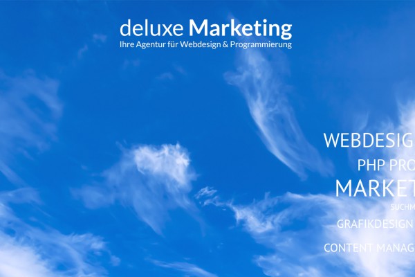 deluxe Marketing - Ihre Agentur für Webdesign & Programmierung